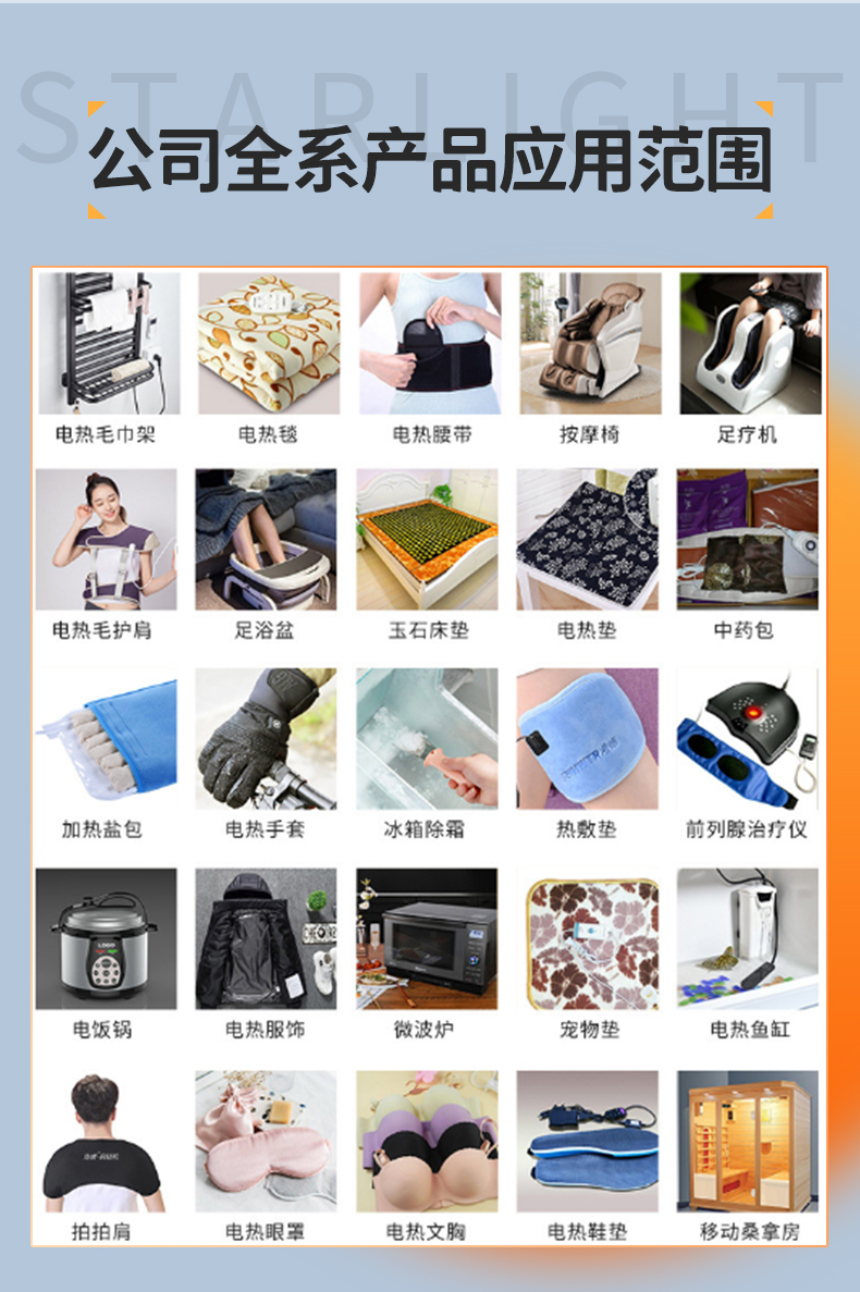 電熱毯發(fā)熱線產品詳情